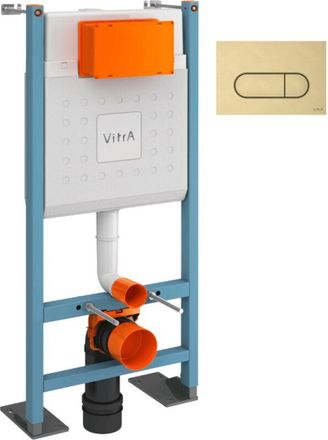 Vitra Estructura Autoportante Vitra V-fix Core + Placa Root Round Brushed Gold