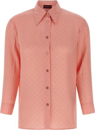 Gucci Pink Regular Logo Shirt