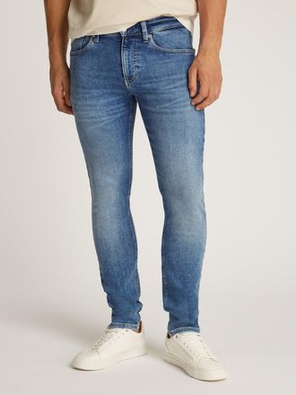 Calvin Klein Jeans Stretch-Jeans CALVIN KLEIN JEANS SKINNY, Herren, Gr. 30, L&auml;nge 34, blau (light denim), Denim/Jeans, Obermaterial: 94% Baumwolle, 4% Elastomultiester, 