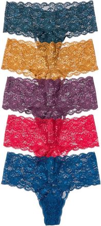 Cosabella 5Pk Never Say Never Silk Comfie Thong Gift Set