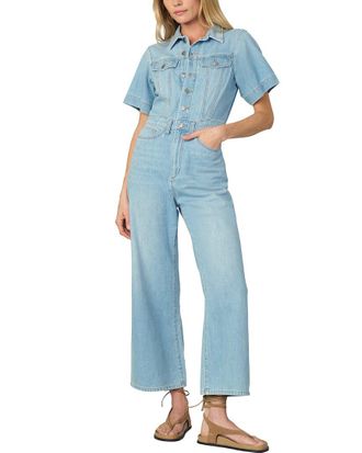Joe's Joes Jeans Denim Trucker Ss Wide Leg Jumpsuit