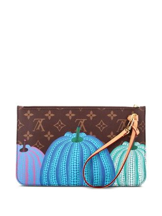 Louis Vuitton Neverfull Pochette Yayoi Kusama Pumpkins Monogram Canvas Large pouch - Brown
