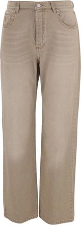 By Malene Birger Chicago Katoenen Jeans - Dames - Regular Fit Jeans - Beige - W28 - Katoen - Jeans