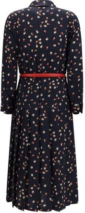 Max Mara Womens Blue Silk Casual Dress