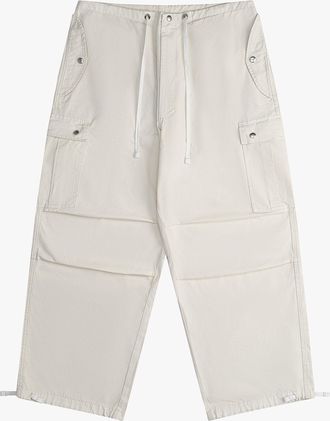 Rhude Womens Washed Parachute Pants Off-White