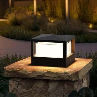OEM Baliza De Exterior, L&aacute;mpara De Jard&iacute;n Led De 15 W, L&aacute;mpara De Pie De Aluminio Para Exteriores Ip65, Luz Blanca C&aacute;lida, Baliza De Exterior, Para Camino
