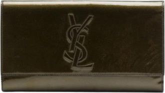 Saint Laurent Pre-owned Leather clutches - Dames - Vintage Clutch - Groen - ONE Size - Vintage