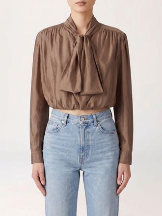 Saint Laurent Blusa in cr&ecirc;pe