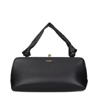 Jil Sander Goji Handtasche Damen Leder Schwarz