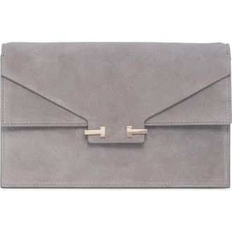 Tom Ford Mini Aube Suede Shoulder Bag in Cloudburst at Nordstrom