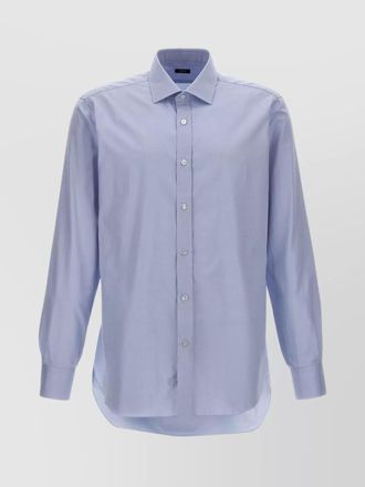 Barba textured cotton shirt