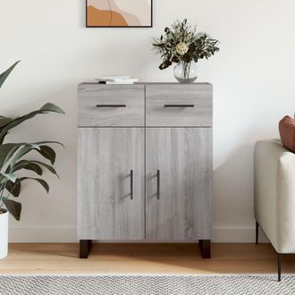 vidaXL Aparador De Madera De Ingenier&iacute;a Gris Sonoma 69,5x34x90 Cm Vidaxl