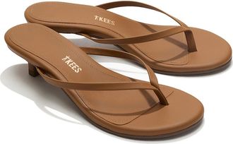 Tkees Julia Kitten Heel Flip Flop in Camel at Nordstrom, Size 10
