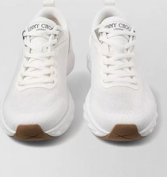 Jimmy Choo London diamond mesh sneakers pull tab sole