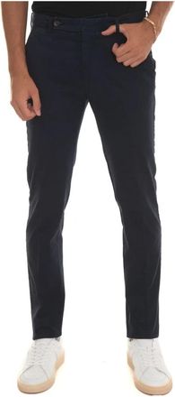 Berwich Slim Fit Chino Broek - Heren - Chinos - Blauw - L - Katoen - Broeken