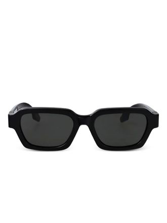 Vision Of Super rectangle logo sunglasses - unisex - Acetate - 52 - Black