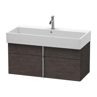 Duravit Duravit Vero Air Mueble De Pared 98,4 X 43,1 Cm, 1 Caj&oacute;n, 1 Extra&iacute;ble, Para Vero Air 235010, Color (frente/cuerpo): Roble Oscuro Cepillado Chapa De Ma