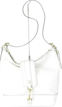 Coach Pre-owned Leren Schoudertas - Dames - Vintage Schoudertas - Wit - ONE Size - Leer - Vintage