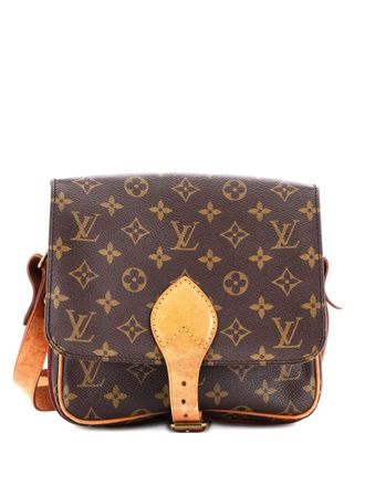 Louis Vuitton Cartouchiere Handbag Monogram Canvas MM crossbody bag - Bruin