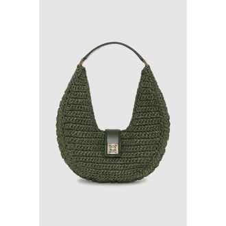 Anine Bing Lou Monogram Bag in Olive at Nordstrom