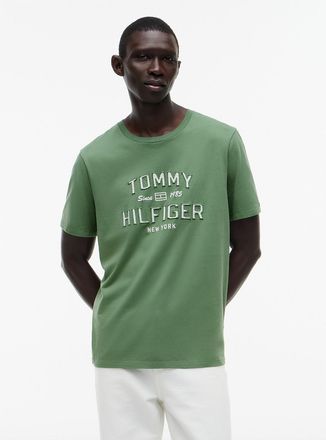 Tommy Hilfiger Mens Hilfiger 1985 Logo T-Shirt - Dusty Meadow - XXL