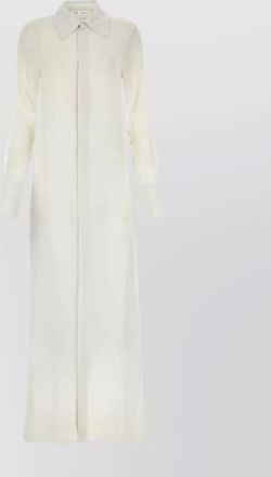 Ami silk crepe shirt dress