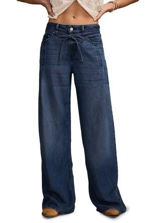 Lucky Brand Legend Palazzo Wide Leg Jeans in Lasso Wash at Nordstrom, Size 31 X 29