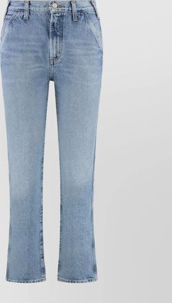 A Gold E high-rise straight leg jeans