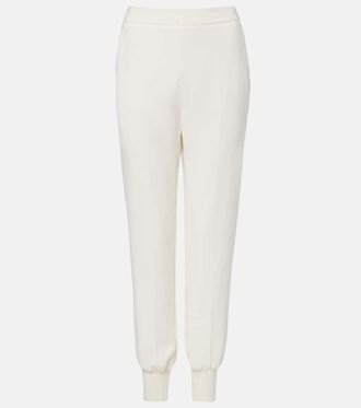 Stella McCartney Pantaloni sportivi tapered in jersey