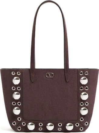 Valentino Garavani Borsa tote Nellocte mini - Marrone