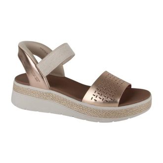 Skechers BOBS Sun Ray Dames Roze Gouden Sandalen