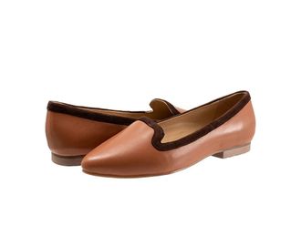 Trotters Hannah Womens Flat Shoes Luggage : 10.5 W (D), Leather