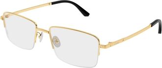 Cartier Glasses, male, Yellow, Size: 54 MM Santos Eyeglasses