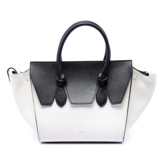 Celine Pre-owned Celine Medium Bicolor Calfskin Tie Knot Tote Ladies JEU0M1QRTXZWFQ7Z