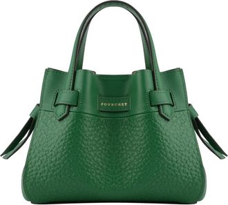 Pourchet Blossom Nano - Dames - Handtassen - Groen - ONE Size - Leer - Tassen