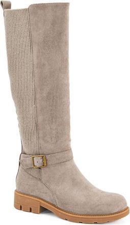 Corkys Footwear Womens Hey There Knee-High Boot In Grey Faux Suede