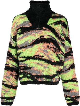 ERL Suéter de punto de tigre jacquard unisex