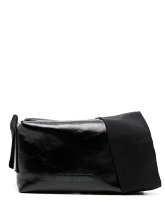 Uma Wang medium leather shoulder bag - Black