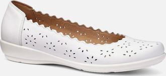 Hotter Womens Eider Womens Ballet Pumps - White - Size: 6.5