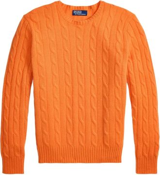 Polo Ralph Lauren Kabelgebreide kasjmier pullover - Oranje