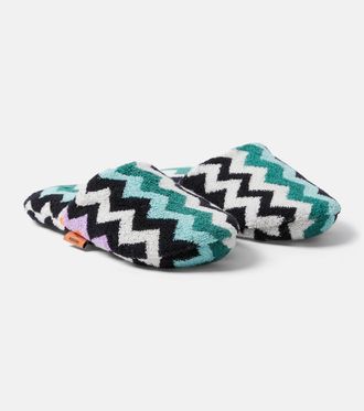 Missoni Best Zigzag cotton terry slippers