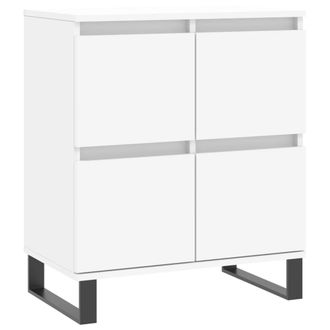 vidaXL Aparador De Madera Contrachapada Blanco 60x35x70 Cm Vidaxl