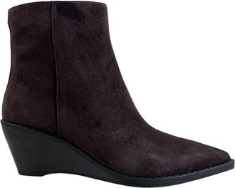 Michael Kors Austin Wedge Bootie - Dames - Enkellaarsjes - Bruin - 39 EU - Leer - Schoenen