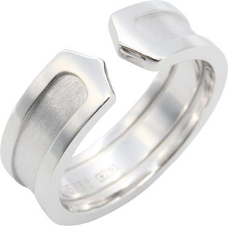 Cartier Silver White Gold (18K) Band Ring (Pre-Owned)