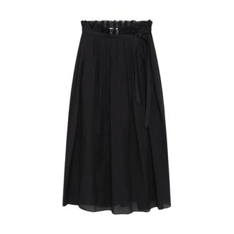 Alpha Studio Maxi Skirts, female, Black, Size: XS Gonna Lunga a Portafoglio