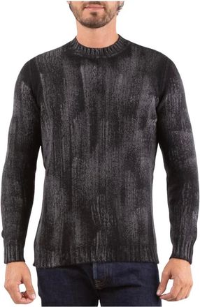 Avant Toi Truien & Vesten, Heren, Zwart, S, Kasjmier, Zwarte Cashmere Ronde Hals Trui