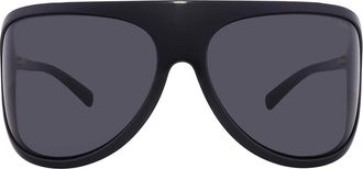 Miu Miu Dark Grey Irregular Ladies Sunglasses MU A01S 1AB5S0 75