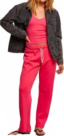 perfectwhitetee Collins Sweatpant In Hot Pink