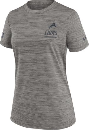 Nike Detroit Lions Sideline Velocity Nike Womens Dri-FIT NFL T-Shirt in Grey | 03EY06G9J-7VD
