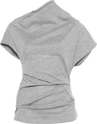 Entire studios Flop high-neck top - women - Wool - M - Grey